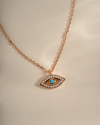 Turquoise Evil Eye Necklace