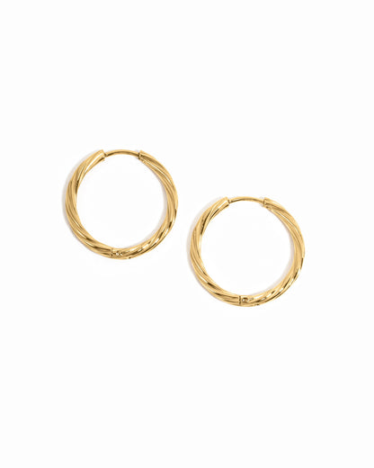 Ava Twisted Hoops