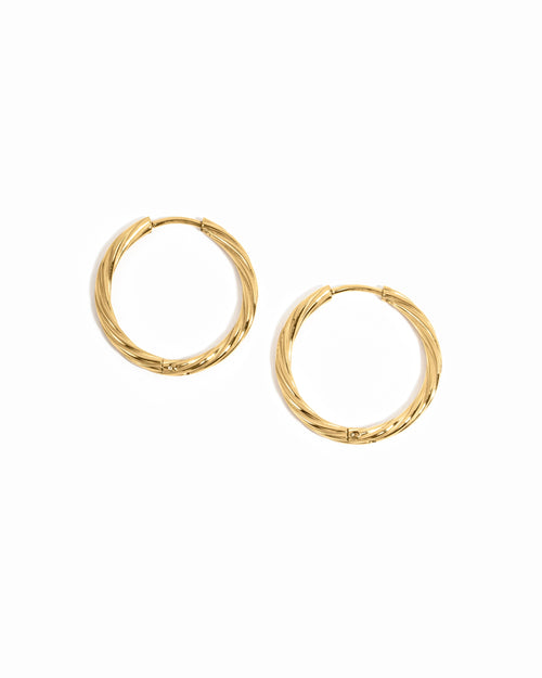Ava Twisted Hoops