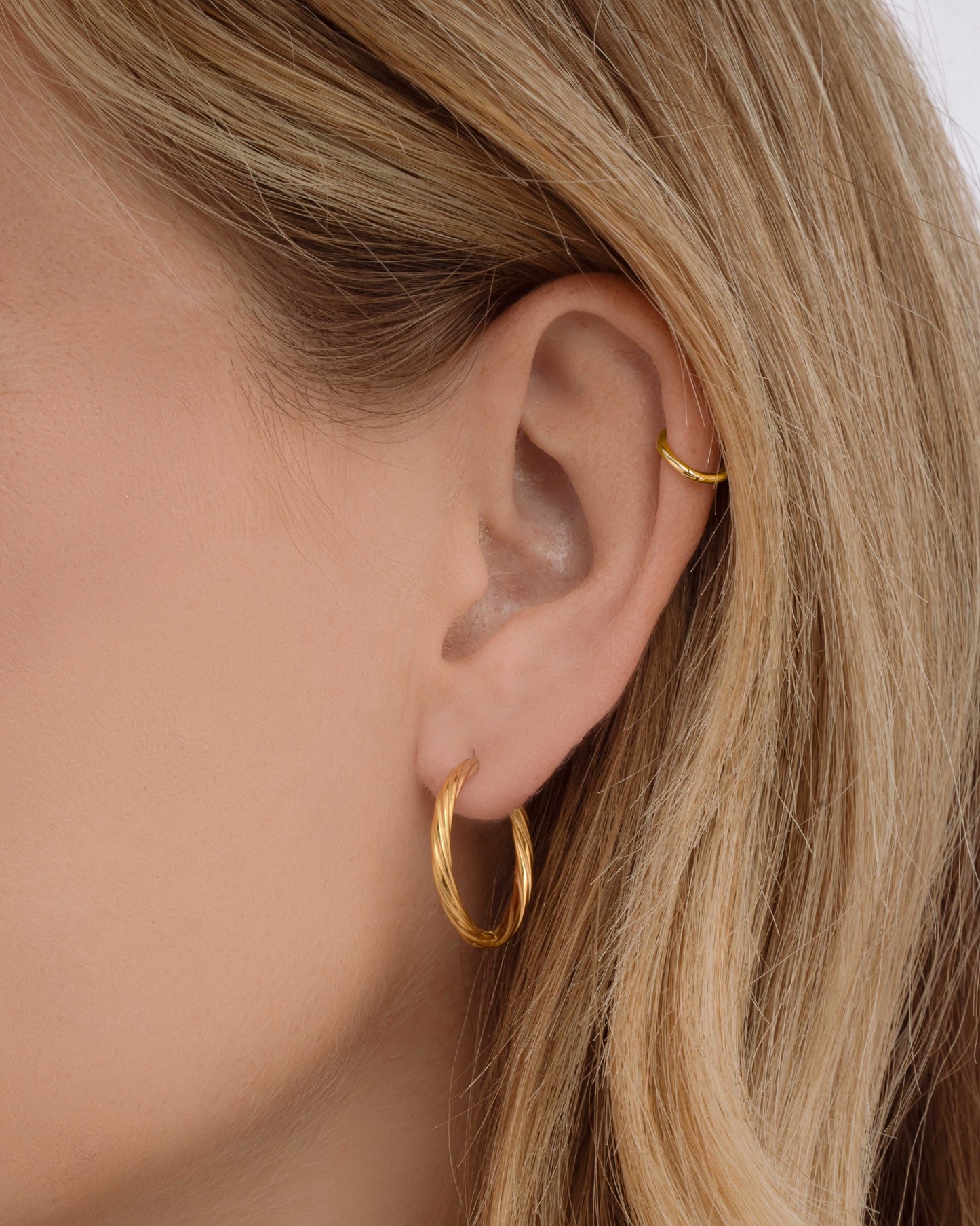 Ava Twisted Hoops