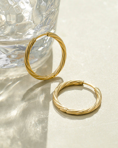 Ava Twisted Hoops