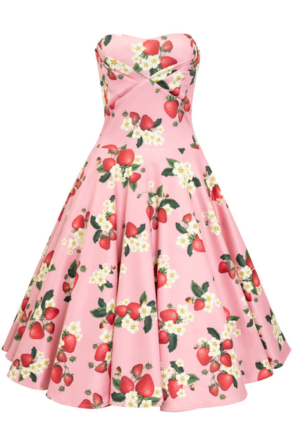Melissa Retro Pink Strawberry Dress