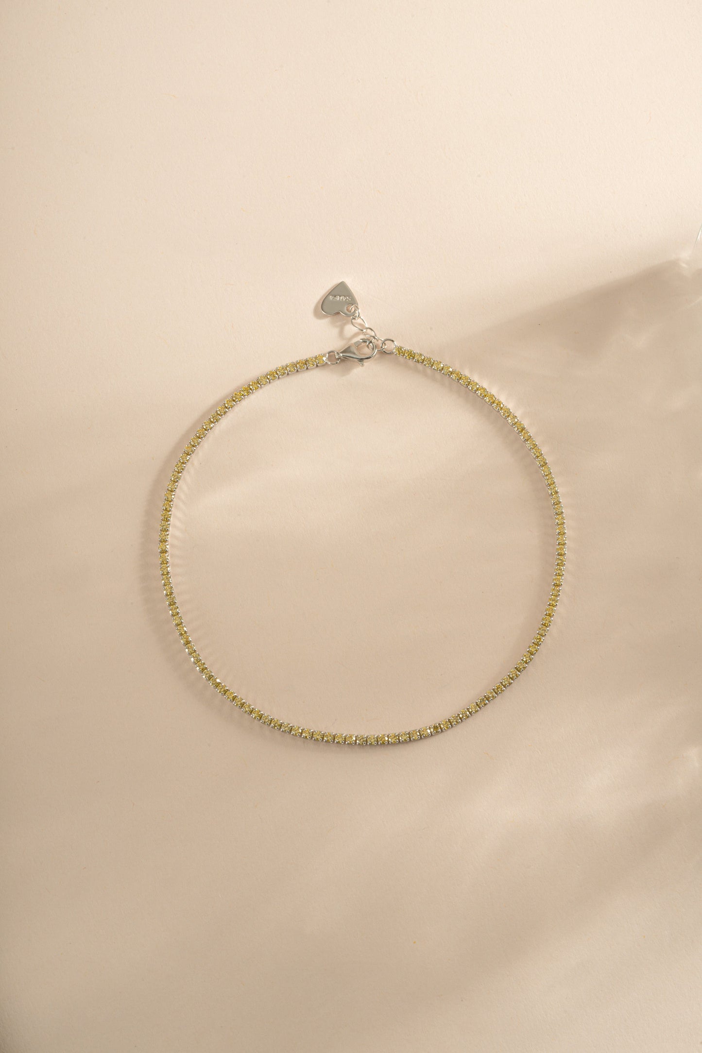 Yellow Tennis Anklet